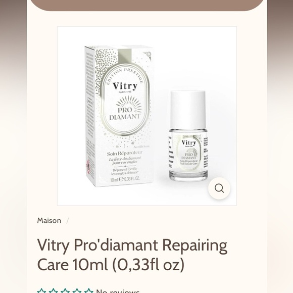 vitry Other - Vitry Pro'Diamant Repairing Care 10ml - new!